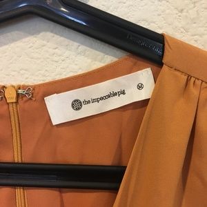 The Impeccable Pig Dresses - The Impeccable Pig mustard colored dress The Impeccable Pig Dresses - The Impeccable Pig mustard colored dress